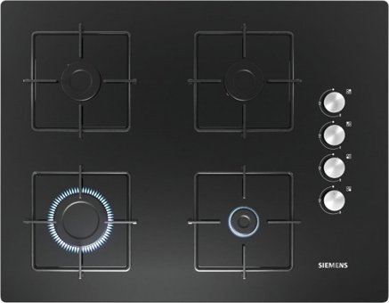Siemens EO7C6PO12O Siyah Cam 4 Gözlü Doğalgazlı Ankastre Ocak