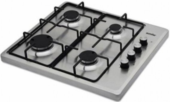 Simfer 3019D Paslanmaz Çelik 4 Gözlü Doğalgazlı Set Üstü Inox Ocak