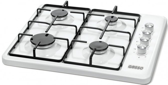 Gosso 3510 Emaye 4 Gözlü Doğalgazlı Set Üstü Beyaz Ocak