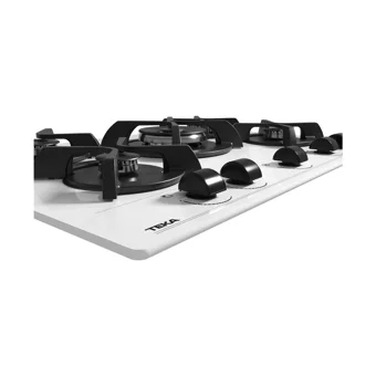 Teka GBC 75030 KBC WH 5 Gözlü Vitroseramik Wok Gözlü Doğalgazlı Ankastre Beyaz Ocak