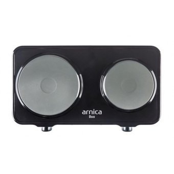 Arnica Duo (2500 W) İnox Metal 2 Gözlü Elektrikli Set Üstü Inox Ocak