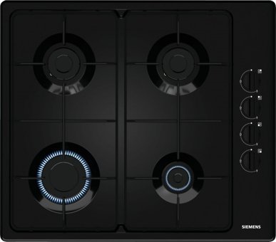 Siemens EB6C6PB82O Emaye 4 Gözlü Doğalgazlı Ankastre Siyah Ocak