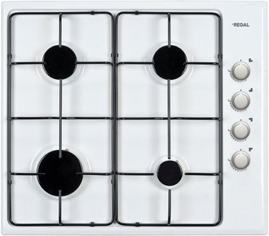 Regal AO 6040 B Emaye 4 Gözlü Doğalgazlı Ankastre Beyaz Ocak
