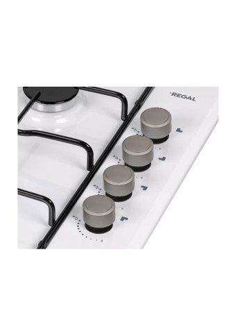 Regal AO 6040 B Emaye 4 Gözlü Doğalgazlı Ankastre Beyaz Ocak
