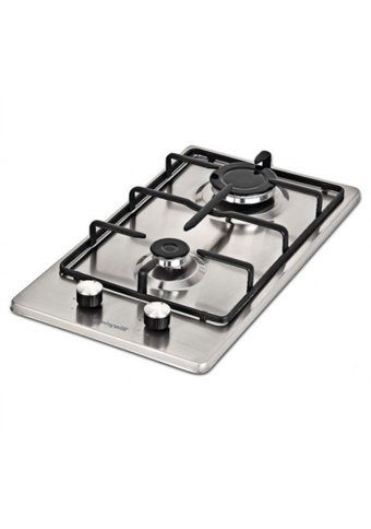 Eminçelik AH 4120 X30 Paslanmaz Çelik 2 Gözlü Doğalgazlı Ankastre Inox Ocak