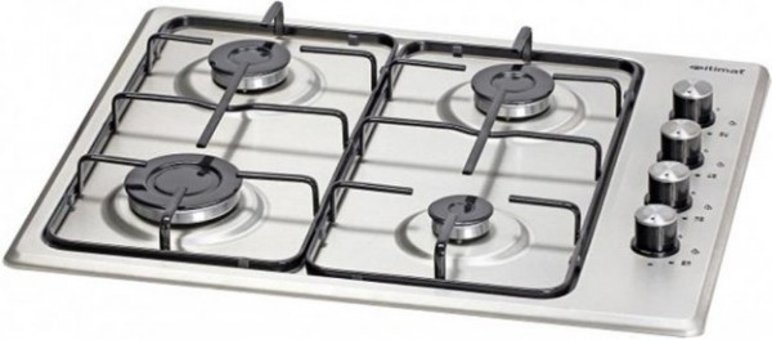 İtimat 5020 Inox 4 Gözlü Doğalgazlı Ankastre Inox Ocak