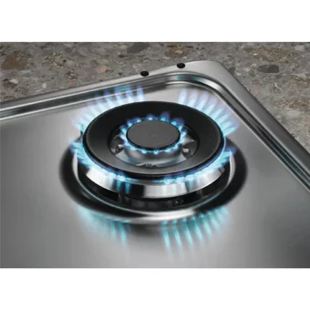 Electrolux KGS7536SX 5 Gözlü Paslanmaz Çelik Wok Gözlü Doğalgazlı Ankastre Inox Ocak