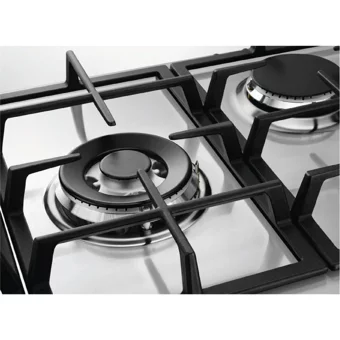 Electrolux KGS7536SX 5 Gözlü Paslanmaz Çelik Wok Gözlü Doğalgazlı Ankastre Inox Ocak