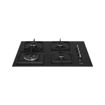 Beko BOCD K 6510 EWS Wok Gözlü Siyah Cam 4 Gözlü Doğalgazlı Ankastre Ocak