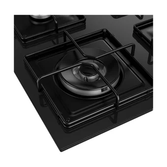 Beko BOCD K 6510 EWS Wok Gözlü Siyah Cam 4 Gözlü Doğalgazlı Ankastre Ocak