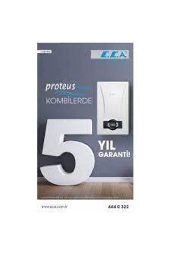 E.C.A Proteus Premix 45 Kw Hermetik Tam Yoğuşmalı Doğalgazlı Kombi