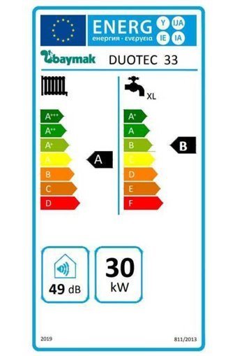 Baymak Duotec 33 Kw Hermetik Tam Yoğuşmalı Doğalgazlı Kombi