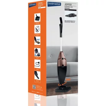 Goldmaster BY-4502 Kuru 800 W Kablolu Elektrikli Gold Dikey Süpürge