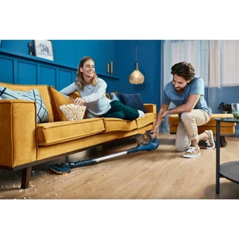 Philips Kuru Hepa Filtreli 250 W Kablosuz Şarjlı Lacivert Dikey Süpürge