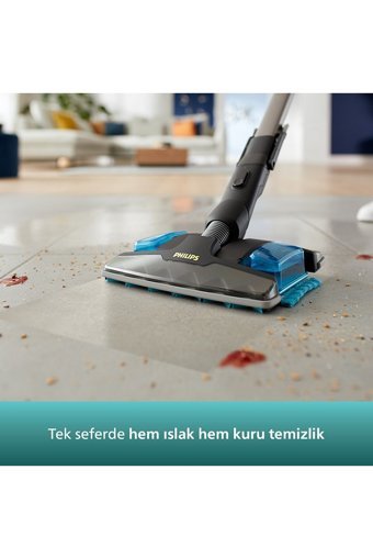 Philips Speedpro Max XC8349/01 Kuru Kablosuz Şarjlı Turkuaz Dikey Süpürge