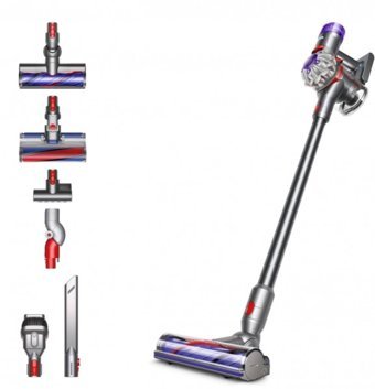 Dyson V8 Absolute Kuru 115 W Kablosuz Şarjlı Gümüş Dikey Süpürge