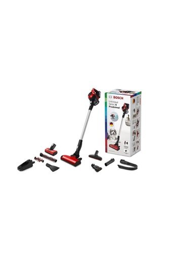 Bosch BBS61PET2 Kuru Kablosuz Şarjlı Kırmızı Dikey Süpürge