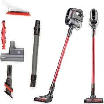 Fakir Franky Pro BLDC Kuru 220 W Kablosuz Şarjlı Kırmızı Dikey Süpürge