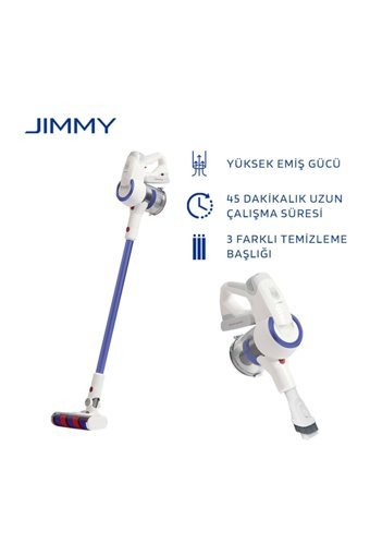 Jimmy Jv53 Kuru Kablosuz Şarjlı Mavi Dikey Süpürge