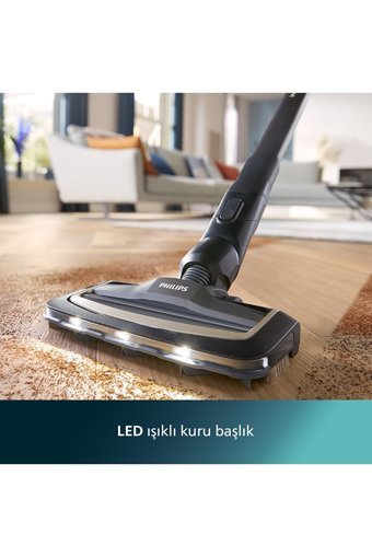 Philips XW9383 Islak Kuru Kablosuz Şarjlı Siyah Dikey Süpürge