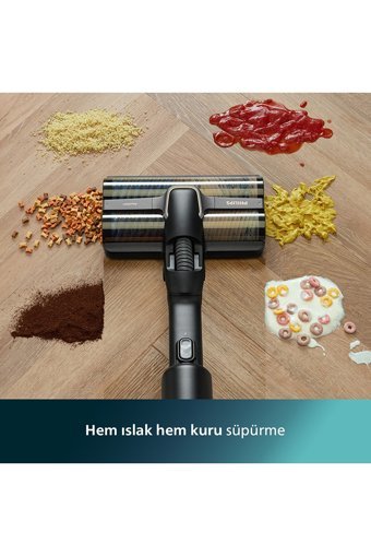 Philips XW9383 Islak Kuru Kablosuz Şarjlı Siyah Dikey Süpürge