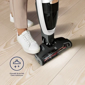 Electrolux Well Q8 WQ81 Kuru Kablosuz Şarjlı Beyaz Dikey Süpürge