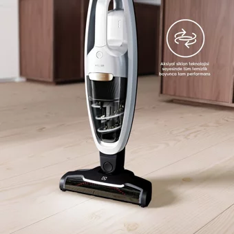 Electrolux Well Q8 WQ81 Kuru Kablosuz Şarjlı Beyaz Dikey Süpürge