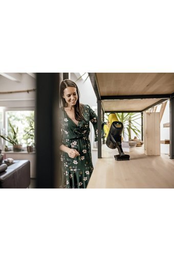 Karcher VC 6 Kuru Hepa Filtreli 250 W Kablosuz Şarjlı Sarı Dikey Süpürge