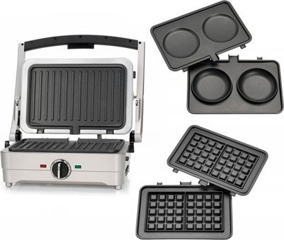 Cuisinart GRSM3 1000 W Döküm Elektrikli Izgara