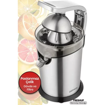 Goldmaster Freshup 300 W 500 ml Gümüş Katı Meyve Sıkacağı