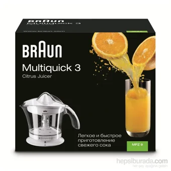 Braun MPZ 9 20 W Beyaz Katı Meyve Sıkacağı