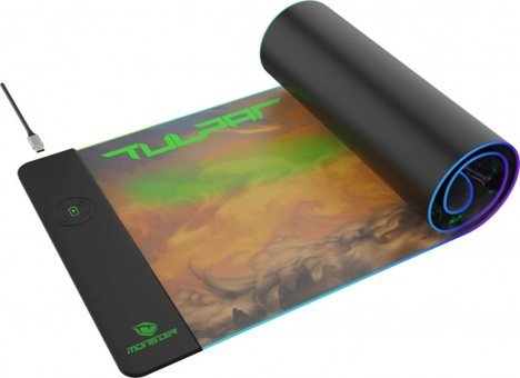 Monster Pusat Tulpar RGB 80 × 28 cm XL Çok Renkli Gaming Mousepad