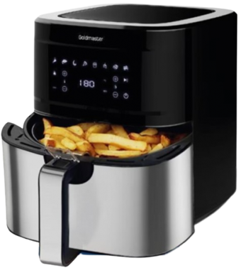 Goldmaster Smarty Cook GM-7486 Airfryer 7 lt Tek Hazneli Yağsız Sıcak Hava Fritözü Gümüş
