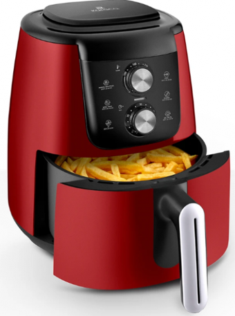 Karaca Air Pro Cook Manuel XL Ruby (153.03.08.4279) Airfryer 4 lt Tek Hazneli Yağsız Sıcak Hava Fritözü Kırmızı