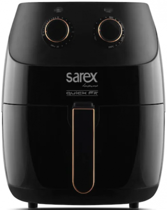Sarex Quick Fit SR-7010 Airfryer 5.5 lt Tek Hazneli Yağsız Sıcak Hava Fritözü Beyaz