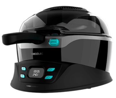 Cecotec TurboCecoFry Turbo 4D (03055) Airfryer 3 lt Tek Hazneli Izgara Yapan Yağsız Sıcak Hava Fritözü Siyah
