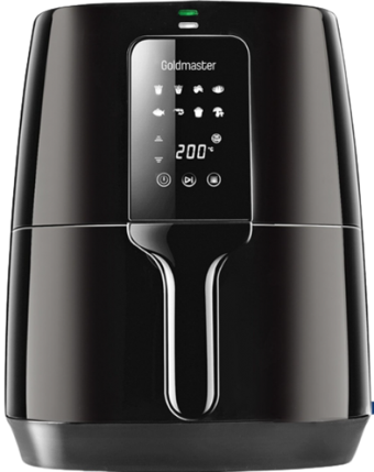 Goldmaster Cookfry GM-7461 Airfryer 3.8 lt Tek Hazneli Led Ekranlı Yağsız Sıcak Hava Fritözü Siyah