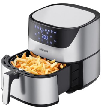 Goldmaster Chefcook GM-7492 Airfryer 6.4 lt Tek Hazneli Yağsız Sıcak Hava Fritözü Gümüş