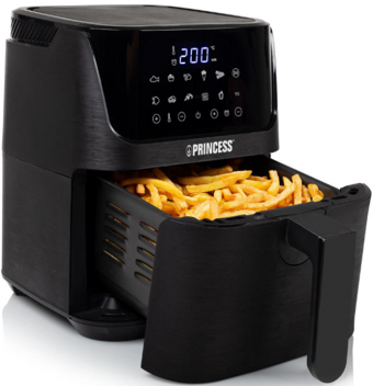 Princess 182024 Airfryer 3.5 lt Tek Hazneli Yağsız Sıcak Hava Fritözü Siyah