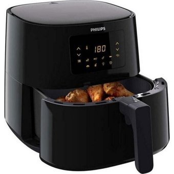 Philips XL HD9270/96 Airfryer 6.2 lt Tek Hazneli Izgara Yapan Led Ekranlı Yağsız Sıcak Hava Fritözü Siyah