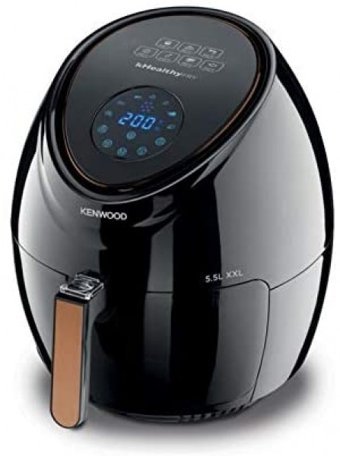 Kenwood HFP50.000BK XXL Airfryer 5.5 lt Tek Hazneli Led Ekranlı Yağsız Sıcak Hava Fritözü Siyah