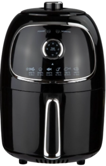 Conti CDF 401 Airfryer 2 lt Tek Hazneli Izgara Yapan Yağsız Sıcak Hava Fritözü Siyah