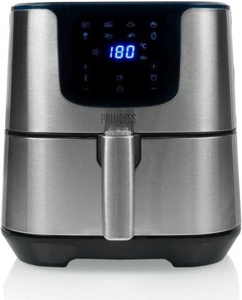 Princess 182060 Airfryer 5.5 lt Tek Hazneli Yağsız Sıcak Hava Fritözü Gümüş