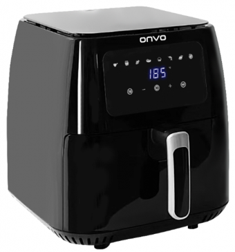 Onvo OVFRY02 Airfryer 8 lt Tek Hazneli Yağsız Sıcak Hava Fritözü Siyah