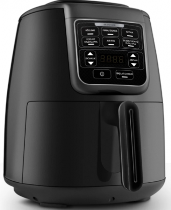 Karaca Air Pro Cook Köz XL Black Shine (153.03.08.4469) Airfryer 4 lt Tek Hazneli Yağsız Sıcak Hava Fritözü Siyah