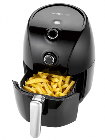 Clatronic 263853 Airfryer 1.5 lt Tek Hazneli Yağsız Sıcak Hava Fritözü Siyah