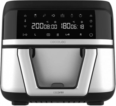 Cecotec Cecofry Dual 9000 (04996) Airfryer 9 lt İki Hazneli Yağsız Sıcak Hava Fritözü Inox
