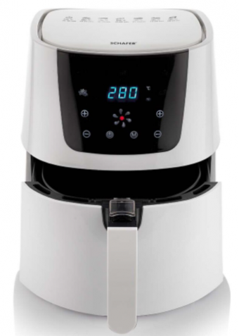 Schafer Fit Fry Dijital (2S201-25015-BYZ02) Airfryer 3.5 lt Tek Hazneli Led Ekranlı Yağsız Sıcak Hava Fritözü Beyaz