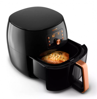 Philips Premium XXL HD9867/90 Airfryer 7.3 lt Tek Hazneli Izgara Yapan Led Ekranlı Yağsız Sıcak Hava Fritözü Siyah