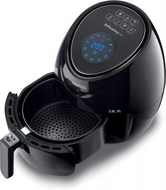 Kenwood HFP30.000BK Airfryer 3.8 lt Tek Hazneli Yağsız Sıcak Hava Fritözü Siyah